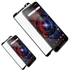 Kit 2 Film Verre Trempé 5D Full Cover Phonecare pour Asus Rog Phone 7 Ultimate - Transparent / Noir 