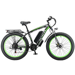 Acheter Vélo électrique keteles K800, 1000 W, 26 ", 18 Ah, 21 vitesses, 45 km / h -Vert