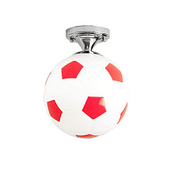 Universal 20cm Football Plafonnier Football LED Plafonnier Intérieur Bar Chambre Enfant Chambre Éclairage Garçon Éclairage Homepage Rouge 