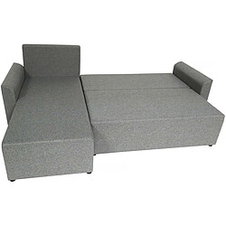 Avis Habitat Et Jardin Canapé d'angle Gauche convertible + coffre Play L - 3 places - Gris Clair