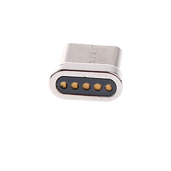 Universal Adaptateur de convertisseur de pointe magnétique USB type C Connecteur de recharge pour Huawei P9 Apple Laptop Silver Samsung Galaxy S8 