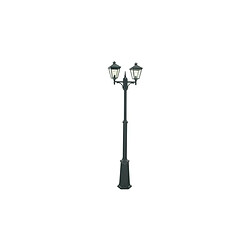 Boutica-Design Lampadaire exterieur Noir LONDON 2x70W Max 275cm