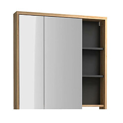 Vente-Unique Armoire murale de salle de bain coloris naturel - 100 cm - PURNAL