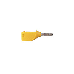 Perel Fiche banane empilable 4mm - jaune 