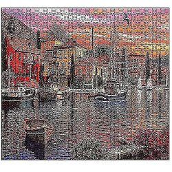 Universal Puzzle de la ville méditerranéenne, 1000 PCS Puzzle de décompression pédagogique