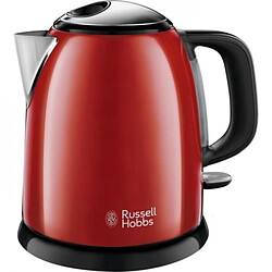 Bouilloire Electrique RUSSELL HOBBS 24992-70 Compacte Colours Plus Capacité 1 L Filtre Anti-Calcaire Amovible Lavable - Rouge