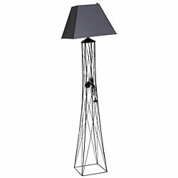 Lampadaire Alexandra House Living Noir Gris 42 x 160 x 42 cm 