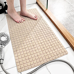 LUUCOZK Tapis de bain antidérapants absorbants à séchage rapide, tapis de décoration de salle de bain-abricot-40x71CM 