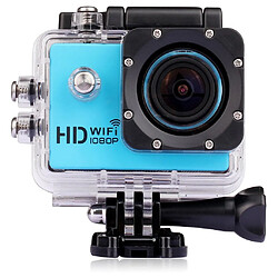 Yonis Caméra sport waterproof + SD 8Go Caméra Wifi Sport Embarquée Plongée Caisson Caméscope 12Mp Full HD 1080P Bleu + SD 8Go YONIS