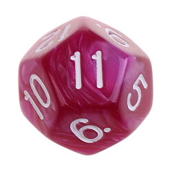 Détail polyédrique des d12 et des doigts 10pcs 12 côtés pour les jeux de table des donjons et des dragons violet rouge pas cher