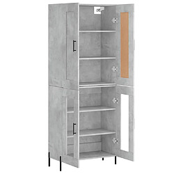 Acheter Maison Chic Buffet,Meuble de Rangement,commode pour salon,Cuisine Gris béton 69,5x34x180 cm Bois d'ingénierie -MN76280