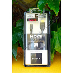 Câble Sony DLC-HEU15 - Micro HDMI Ethernet 3D 1080P - Adaptateur Micro-HDMI