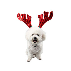 YP Select Legendog Noël Pet Bandeau Chien Bandeau Mignon Antler Horn Pet Party Bandeau 