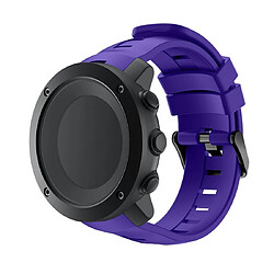 Wewoo Bracelet pour montre connectée de en silicone Smart Watch Suunto Ambit3 Vertical violet 