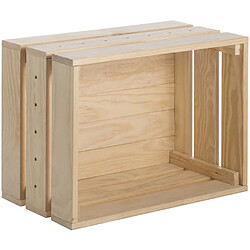 Astigarraga Caisse en pin massif modulable Home box Grande.