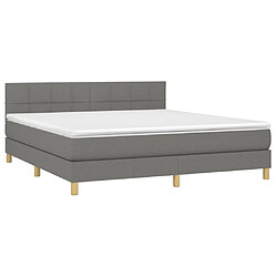 Avis Sommier à lattes,Cadre à lattes de lit et matelas et LED pour Adulte Gris foncé 180x200 cm -MN68410