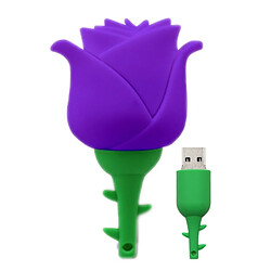 Wewoo Clé USB Creative Rose U Disk MicroDrive 4 Go USB 2.0 violet 