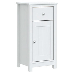 Maison Chic Armoire de salle de bain,Meuble de rangement,Meuble haut BERG blanc 40x34x80 cm pin massif -GKD438865