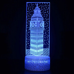 Universal Lumière de nuit à LED 3D, décoration de bureau en 16 couleurs, lumière de nuit lointaine à toucher USB, meilleur cadeau d'anniversaire de Noël pour les garçons, les filles, les enfants(Coloré)