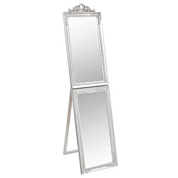 vidaXL Miroir sur pied Argenté 40x160 cm