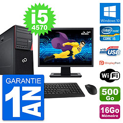 PC Tour Fujitsu P720 Ecran 22" i5-4570 RAM 16Go Disque 500Go Windows 10 Wifi · Occasion 