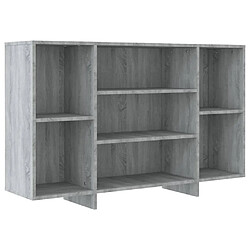 vidaXL Buffet sonoma gris 120x30x75 cm bois d'ingénierie