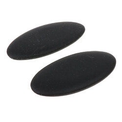 16 Pcs Grand Spa Pierres Chaudes Pierres De Massage Naturelles Basalt Kit Kit Massager -5x6 Cm Noir