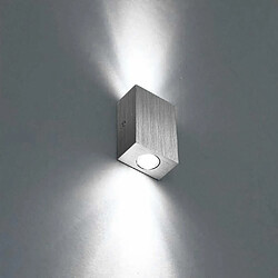 Stoex Applique Murale 6W LED Intérieur Lampe Design Moderne Créatif Éclairage Lumiaire Décorative Aluminium pour Chambre Maison Couloir Salon Blanc Froid