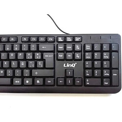 Linq Clavier multimédia USB avec câble USB 105 Touches PC Ordinateur WEIT-K6k6