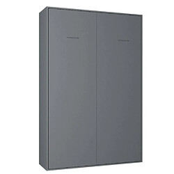 Inside 75 Armoire lit escamotable SMART-V2 gris graphite mat couchage 140*200 cm.