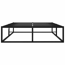 Avis Maison Chic Lit adulte - Lit simple Cadre de lit,Structure du lit Contemporain Noir Métal 120x200 cm -MN40567