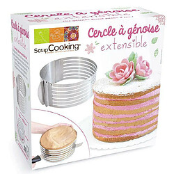 Scrapcooking Cercle extensible en inox pour génoise - 16 à 20 cm