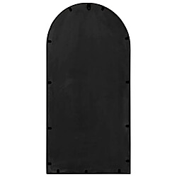 Avis vidaXL Miroir de jardin Noir 90x45 cm Fer pour utilisation extérieure