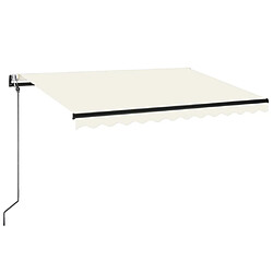 Maison Chic Auvent automatique | Store banne extérieur | Marquise avec capteur de vent et LED 350x250 cm Crème -MN48907