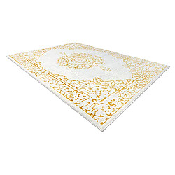 Acheter RUGSX Tapis CORE 6268 Cadre, Ornement ombragé - structurel, deux niveaux de molleton, ivoire or 160x220 cm