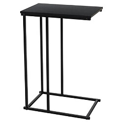 Es Collection H&S Collection Table d'appoint avec dessus en MDF noir