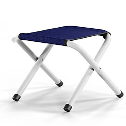 Wewoo Tabouret pliant portatif pour la pêche au camping bleu marine sans coton