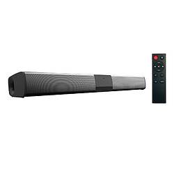 Universal Haut-parleur Bluetooth noir/haut-parleur de télévision, haut-parleur subwoofer, adapté pour la télévision/jeux à distance ;(Le noir)