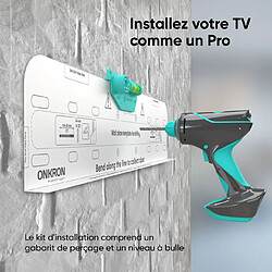 ONKRON Support Mural TV Inclinable pour 32 - 70 Pouces Ecran & TV, Support Mural TV Extra Plat Poids de 60 kg - Accroche TV Mural Inclinable VESA 75x75 - VESA 400x400 mm/Fixation Murale TV TM5-W Blanc pas cher