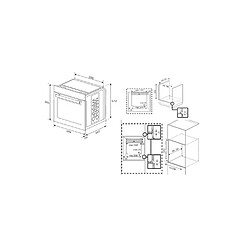 Four intégrable multifonction 66l pyrolyse - BBIE13301XFP-1 - BEKO pas cher