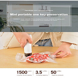 Acheter Universal Machine d'encapsulation sous vide portative USB Machine d'étanchéité des aliments sous vide Récipient à film rechargeable USB Mini machine d'étanchéité intelligente(blanche)