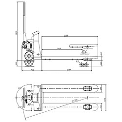 Holz Her Gmbh Transpalette peseur HOLZMAN - HUB25KG