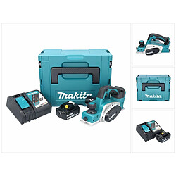 Makita DKP180RT1J Rabot sans fil 82mm 18V + 1x Batterie 5,0Ah + Chargeur + Coffret Makpac