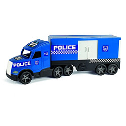 WADER 36200 Magic Truck Véhicule d'intervention de la Police avec Porte latérale, à partir de 3 Ans, env. 79 cm