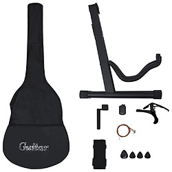 Avis vidaXL Jeu de guitare classique de débutant 12 pcs Bleu 4/4 39"