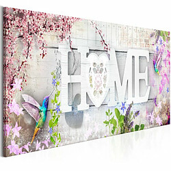 Paris Prix Tableau Imprimé Home & Hummingbirds Pink Narrow 40 x 120 cm 