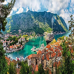 trefl Puzzle Panorama modèle kotor montenegró 500 pièces, 29506, Multicolore