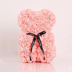 Wewoo Fleurs Artificielles Ornement de en forme de ours mousse artificielle de 25 cm rose clair 