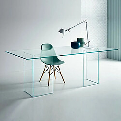 Meubler Design Bureau En Verre Design Montana