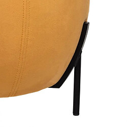 Atmosphera, Createur D'Interieur Pouf Velours Calabaza Ocre - Atmosphera